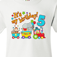 thumbnail image 4 of Inktastic Its My Birthday- Circus Train 5th Birthday Youth T-Shirt, 4 of 5