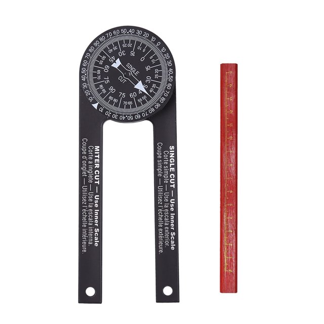 Protraction d'Angle de Scie à Mitre Professionnelle Précision d'Angle de Mitre Plombiers, Mesure Précise