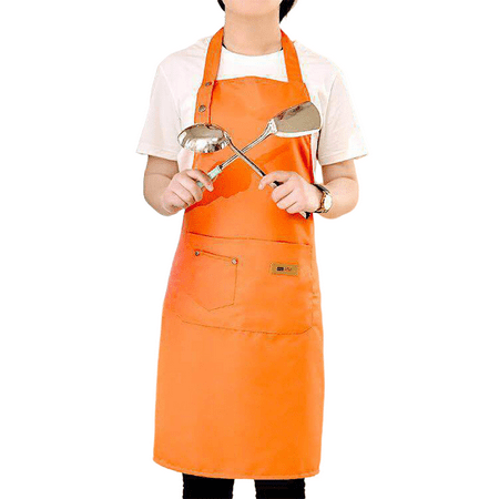 

Cooking Kitchen Apron For Woman Men Chef Waiter Cafe Shop BBQ Hairdresser Aprons Custom Logo Gift