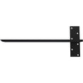 thumbnail image 4 of Ekena Millwork 2 1/2"W x 20"D Floating Steel Heavy Duty Wall Mount, Powder Coated Black, 4 of 10