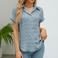 thumbnail image 7 of Women's 2025 Fashion Tops 3/4 Length Sleeve Business Casual Blouses Summer Tees Shirts School Outfits for Teachers, 7 of 7