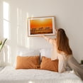 thumbnail image 2 of Zebras on the savannah - Photography Wildlife Sunset Desert Animal Nature Scenic Oak Framed Wall Art Print 5 x 7 inches, 2 of 6
