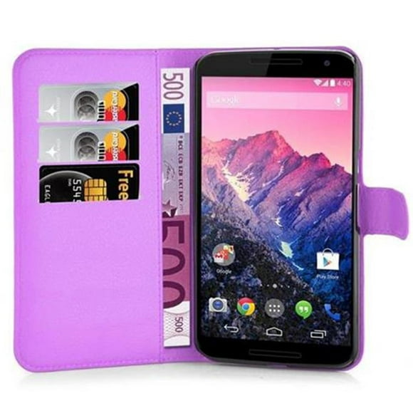 Cadorabo Case for Lenovo Google NEXUS 6 / 6X cover - Book Case with Magnetic Closure, Stand Function, and Card Slot