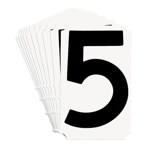 Brady Numbers and Letters Labels, PK 10 5140P-5