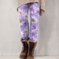 thumbnail image 5 of vigerkar Stretch Tummy Control Leggings for Women Lightweight Yoga Pants (Purple, XL), 5 of 6