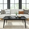 thumbnail image 2 of Plank+Beam Solid Wood 48" Mid Century Modern Coffee Tables for Living Room, Black, 2 of 8