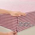 thumbnail image 3 of Red Gingham Queen Sheet Set, Soft Brushed Microfiber Red Plaid Queen Bed Sheets, 4-Pieces Red Checked Sheet Set with Deep Pocket, 3 of 7