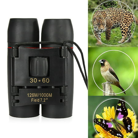 30x60 Zoom Folding Binoculars Telescope Day Night Vision Outdoor Travel Scope w/ Strip&Bag For Hunting Camping Hiking Travel Bird (Best Hunting Scopes Reviews)