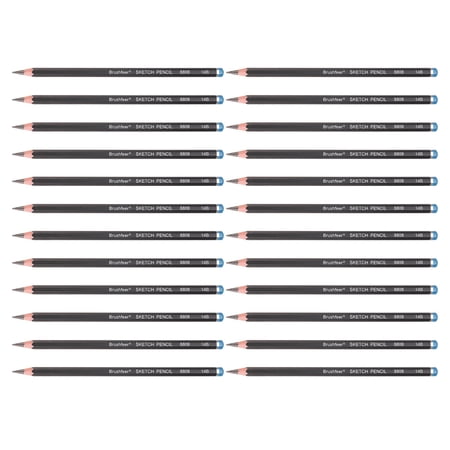Uxcell 14B Sketch Pencils for Drawing 24Pcs Graphite Drawing Pencils Professional Sketching Art Supplies for Sketching Drawing Shading Writing Art Artists Beginners Black