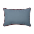 thumbnail image 3 of 18.5" Blue and White Christmas Woodland Deer Rectangular Throw Pillow, 3 of 3