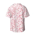 thumbnail image 2 of Vsdgher Cute Hand Drawn Hearts Print Men's Wrinkle Free Untucked Cuban Shirt Business Casual Button Down Shirts Short Sleeve Shirt, 2 of 7