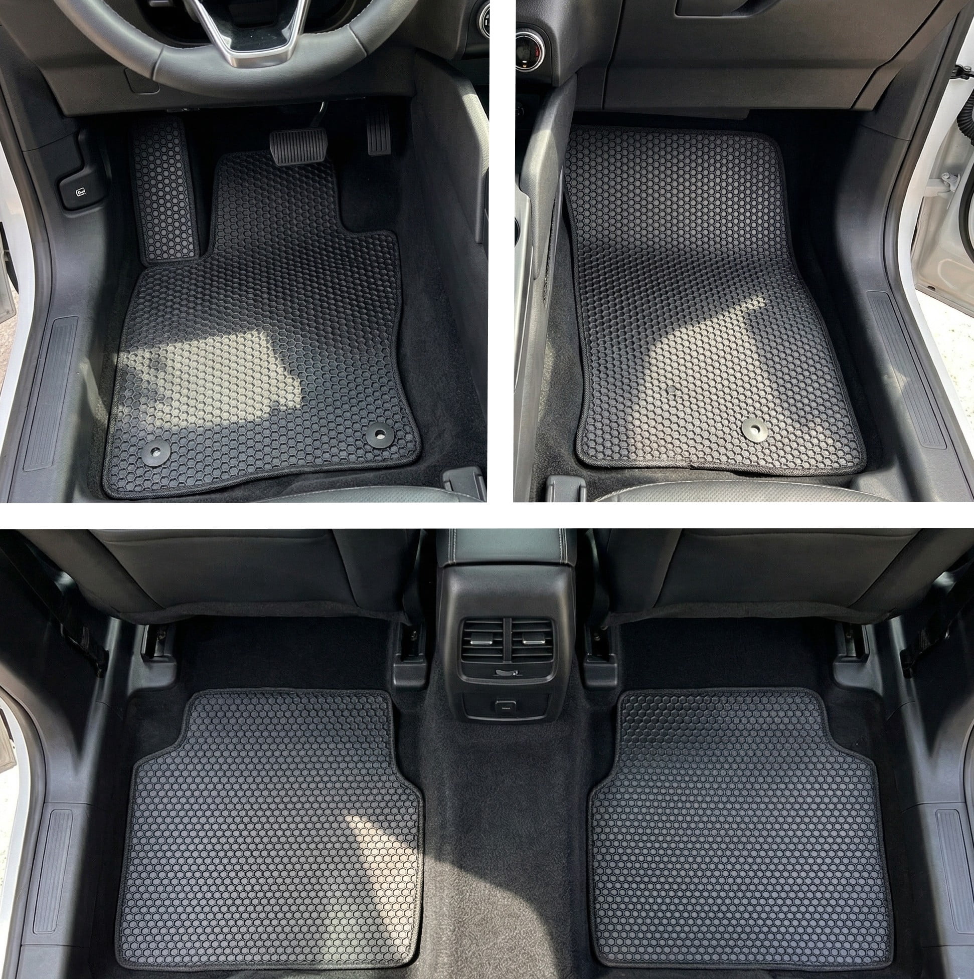 Floor Mats All-Weather for 2020 to 2026 Ford Escape with Safety Locks, Front and Rear, Odorless - ecoMats