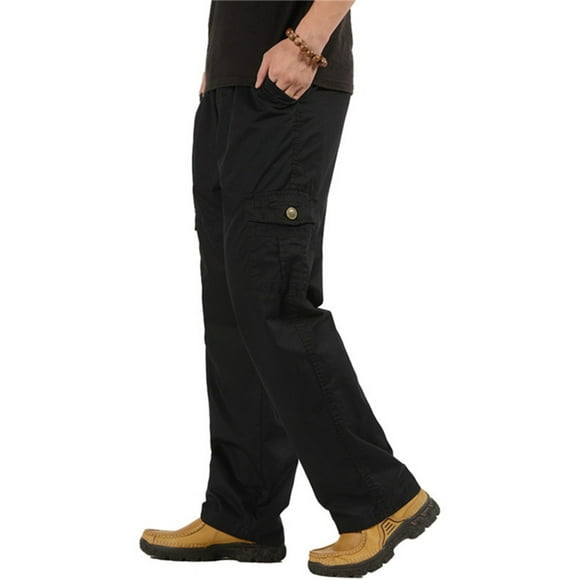 Lucakuins Comfort Solution Series - Pantalón cargo con cintura flexible expandible para hombre Lucakuins moda