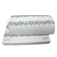 thumbnail image 4 of Eucalyptus Foot Rest, Horizontal Strips Ornamented in Leaves and Branches Garden Art, Non-Slip Backing Ergonomic Memory Foam Leg Support for Office, Pale Reseda Green and White, by Ambesonne, 4 of 5