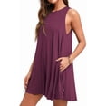 thumbnail image 3 of PPYOUNG Women Summer Casual Swing T-Shirt Dresses Beach Cover up Loose Tank Dress L, 3 of 7