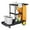 Black, variant on TUFFIOM  Traditional Cleaning Janitorial 3-Shelf Cart, 500 Lbs Capacity Housekeeping Cart, 42.5" L x 18.7" W x 37.6" H, Wheeled with 22 Gallon Yellow VinylBag and Cover w Lid, Black