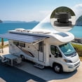 thumbnail image 4 of CSYANXING Black RV Roof Vent Cover Aluminum Structure Wind Rain Heat Resistance For RV Motorhome Pipeline Ventilation, 4 of 8