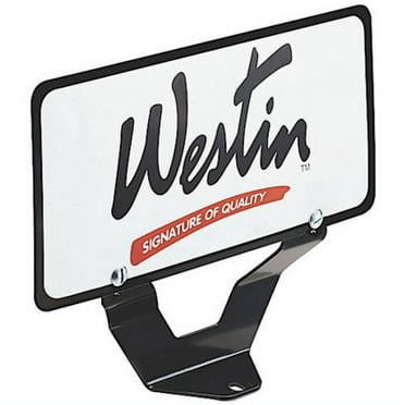 Westin Ford F-150 EcoBoost Bull Bar License Plate Bracket - Black Fits select: 2011-2012 FORD F150