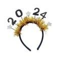 thumbnail image 3 of Diadema de Año Nuevo 2024 Yuyangstore Tocado de año nuevo Oro, 3 of 8