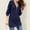 Navy, variant on Babysbule Women's Fashion Sweater Fashion Fashion Women Solid V-Neck Winter Autume Warm Knit Sweater Zipper Pullover Top