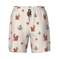 thumbnail image 4 of Lsque Mens Swim Trunks Cute Squirrel Pattern - Bathing Suit Compression Liner - Beach Swim Shorts Swimwear - (S-3XL) - Stretch Quick Dry -Medium, 4 of 9