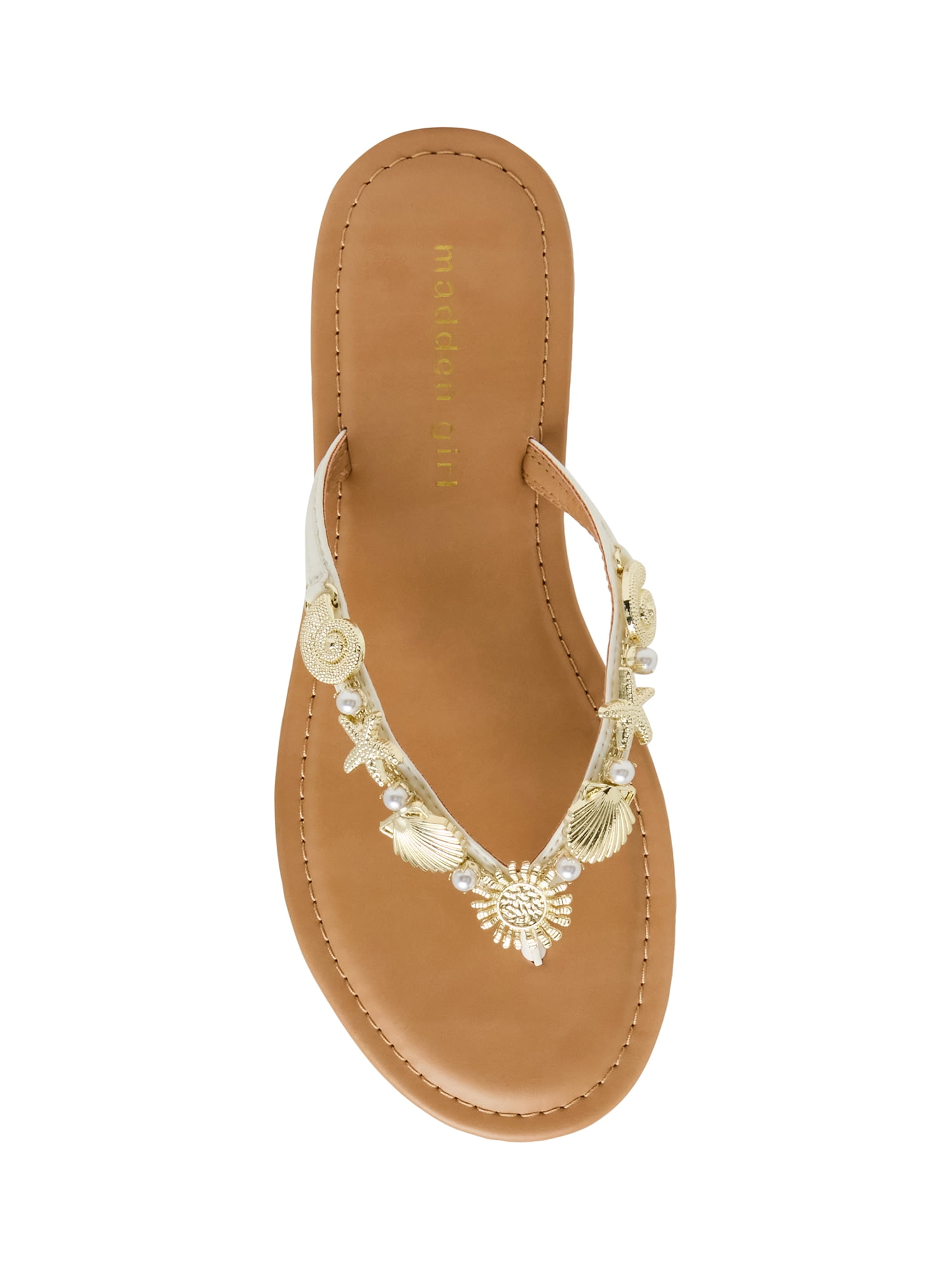 Madden Girl Women's Seaside Ornamented Thong Sandal