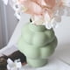 thumbnail image 4 of Florero de cerámica de , jarrones decorativos de escritorio, maceta , contenedor de flores secas para , tienda, Verde, 4 of 9