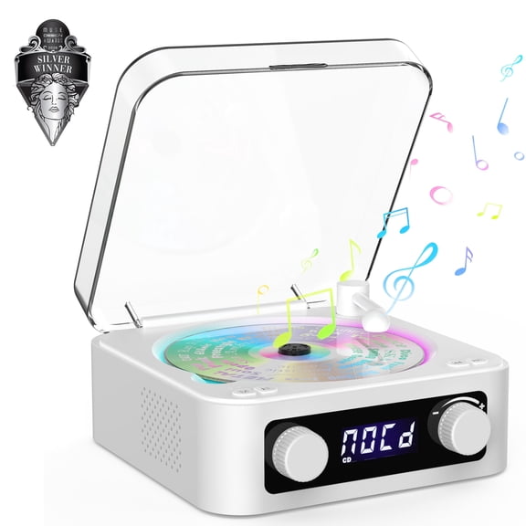 Udreamer Portable CD Players for Home Stereos, Home CD player Portable,CD player with Bluetooth,FM,Stereo Speakers | Lighting