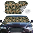thumbnail image 2 of Fotbe Camouflage Rabbit Car Windshield Sunshade | Sun Visor Protector Front Window Shade, Keeps Out UV Rays, Keeps Your Vehicle Cool-Small, 2 of 7