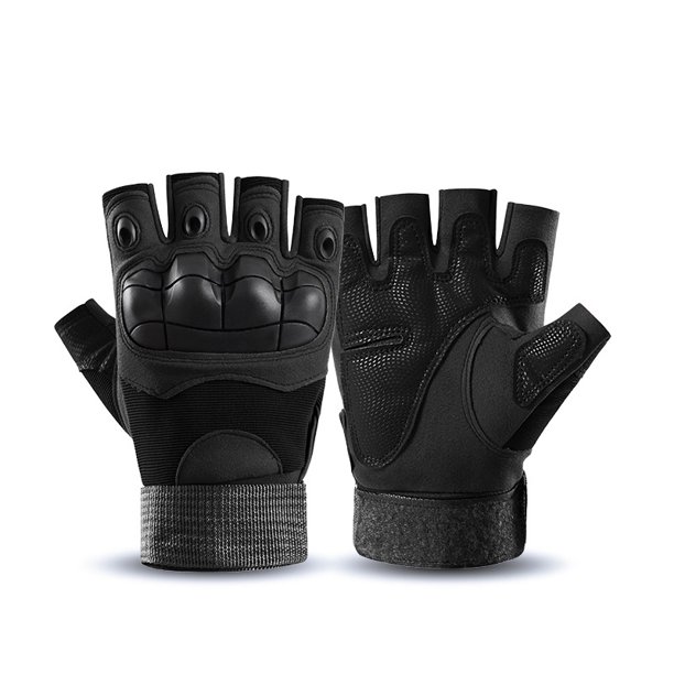 Guantes deportivos de medio dedo para hombres, fuerzas especiales, entrenamiento al aire libre, antideslizantes, resistentes al desgaste, militares, para fanáticos del fitness, guantes tácticos de