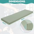 thumbnail image 3 of 3 Inch Thick Yoga Mat  Extra Gymnastics With Carrying Handles For Men Women Pu Leather Anti-tear Fitness Foam Exercise Pilates Stretching, 3 of 7