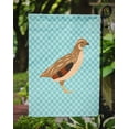 thumbnail image 3 of Carolines Treasures BB8129GF Golden Phoenix Quail Blue Check Garden Flag, 3 of 3