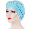 thumbnail image 1 of Bangcool Turban Headwrap Twisted Braid Elastic Beanie Headwrap Hair Loss Cover Sleep Cap, 1 of 6