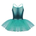 thumbnail image 3 of Vestido de tutú de ballet de sirena con purpurina para niñas, ropa de baile para niñas, disfraces de princesa para entrenamiento de niñas, leotardos para gimnasia, 3 of 5