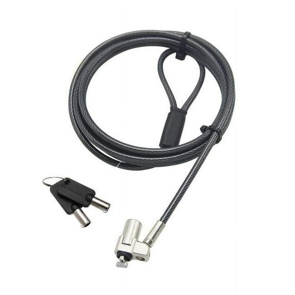 6.5 ft. Ultra-Slim Key Cable Laptop Lock for Standard K-Slot, Black