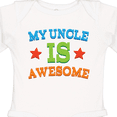 thumbnail image 4 of Inktastic My Uncle Is Awesome Boys or Girls Long Sleeve Baby Bodysuit, 4 of 5
