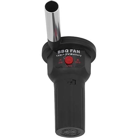 BBQ Fan Air Blower, Electric Barbecue Cooking Fan Fast Fire Starter Bellows Charcoal Blower Portable Wirless Handheld for Grill Picnic Hiking Camping Wood Stove Fireplace Chimney Charcoal