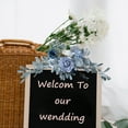 thumbnail image 4 of Artificial Flower Swag with 2 clips for Wedding Welcome Sign Floral Decoration 23.6*9.8 Inch, 4 of 6