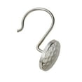 thumbnail image 2 of Utopia Alley Shower Rings Hooks, Shower Curtain Rings Hooks for Bathroom, Rust Resistant Shower Curtain Hooks Rings, Set of 12, Brushed Nickel, 2 of 10