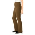 thumbnail image 3 of Woman Within Plus Size Stretch-Cotton Knit Pull-On Bootcut Pocket Leggings, 3 of 3