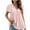 Pink-01, variant on STETMN Women Loose Fitting Casual Stitching Shirt Short Sleeve Cotton Tops Summer Trendy Tunic Blouses Tops