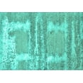 thumbnail image 1 of Ahgly Company Machine Washable Indoor Rectangle Oriental Turquoise Blue Industrial Area Rugs, 5' x 7', 1 of 4