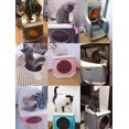 thumbnail image 3 of Lit pour Chien Litière pour Chat Meubles, Capsule Spatiale pour Chat, Pliable, Toilettes Fermées pour Chat, Table de Chevet Automatique pour Chat, Litière pour Chat à Double Porte, Rose Sortir, 3 of 8