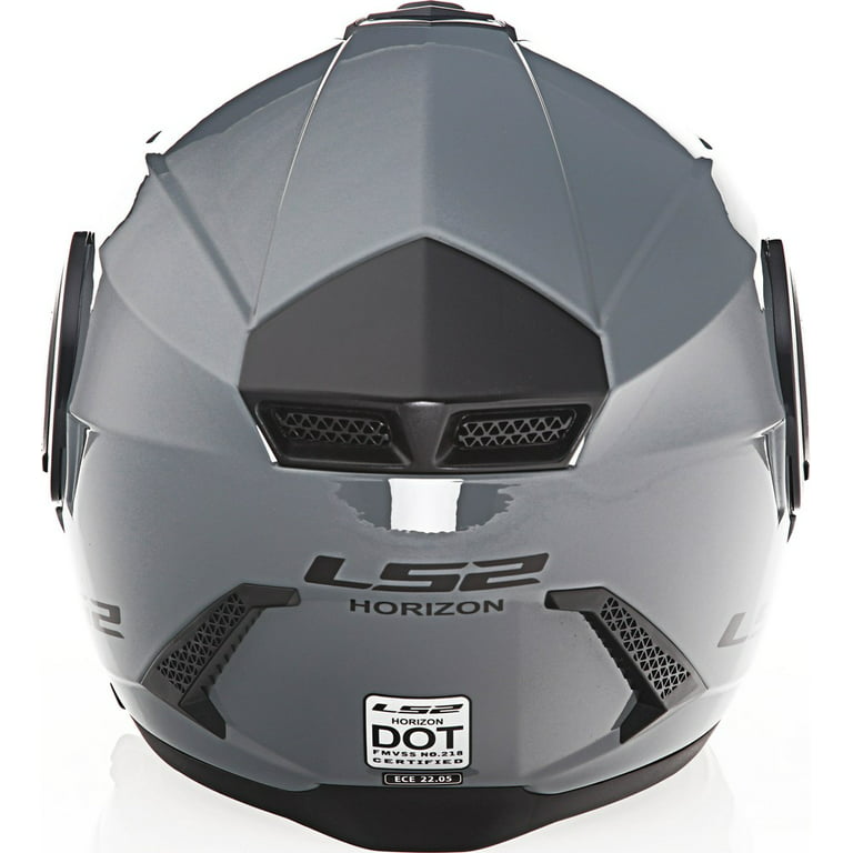 LS2 Horizon Modular Motorcycle Helmet Gloss Battleship Gray SM 
