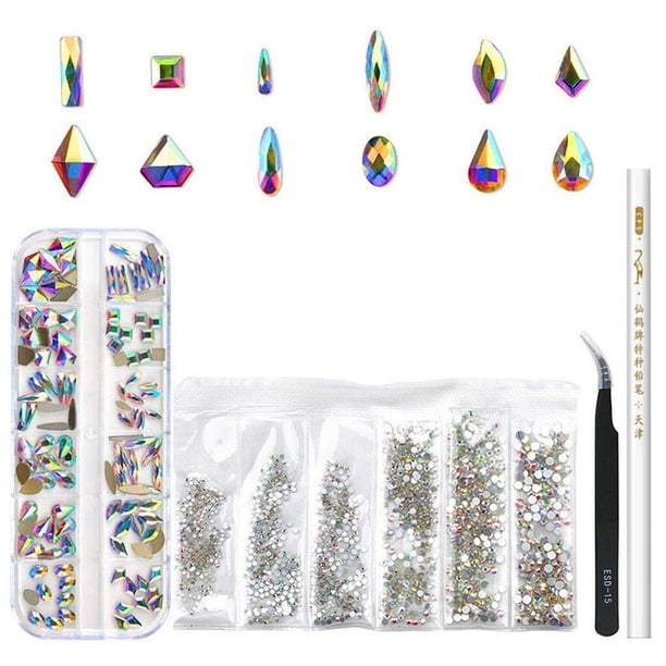 Jumpingount Conjunto de decoración de uñas para mujer, accesorios para uñas, hermoso y elegante kit de decoración de manicura DIY para mujer, Juegos de manicura Vistoso