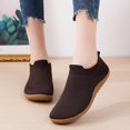thumbnail image 1 of Vedolay Sneakers for Women Trendy Women's Slip on Loafer Shoes Comfortable Knit Walking Flats Leisure Shoes,Brown 6.5, 1 of 5