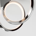 thumbnail image 4 of Artika Swirl Ribbon Modern LED Flush Mount Ceiling Light Fixture, Chrome, 4 of 5