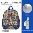 thumbnail image 5 of Monster Truck Pattern Backpack Backpack for School,Schoolbag with Adjustable Shoulder Straps & Padded Back,13.8"x11.4"x6", 5 of 6