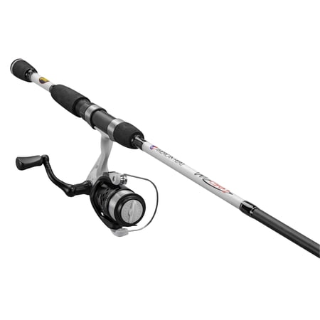 Lew s American Hero We Go 2 Spinning Reel and Fishing Rod Combo 6-Foot Rod Size 150 Reel White