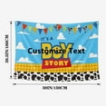 thumbnail image 2 of Cartoon Story Blue Sky Birthday Party Backdrop-5x3ft Happy Birthday Party Supplies Banner for Boys Girls Cartoon Story Blue Sky Theme Party Decorations, 2 of 8